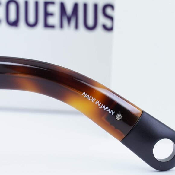 Jacquemus CARRE ROND JAC/10 C2 Geometric Sunglasses - Havana/Brown - Picture 11 of 11